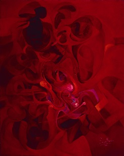 Composición en rojo